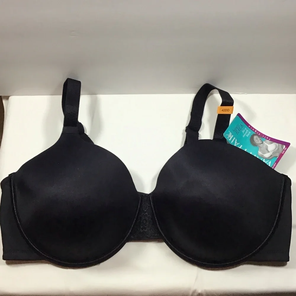 Vanity Fair Beauty Back Elegant Black Underwire Bra 42DD NWT